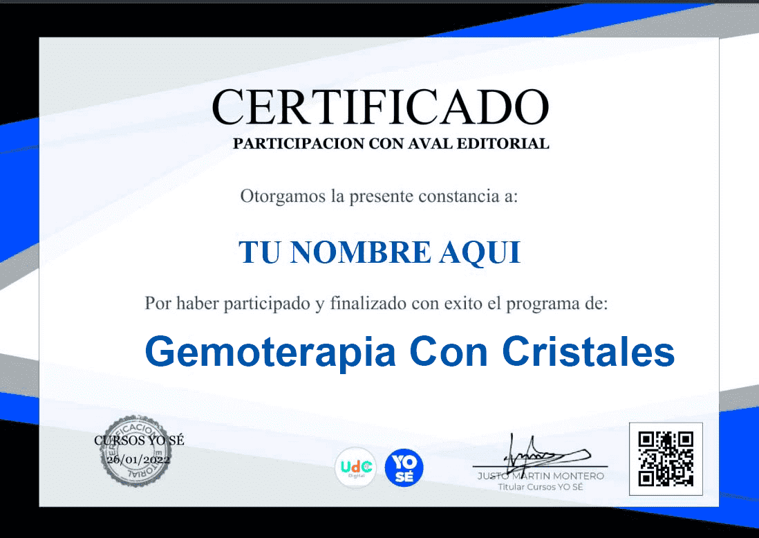 PNL gemoterapia Certificado 2 curso gemoterapia cristales y piedras