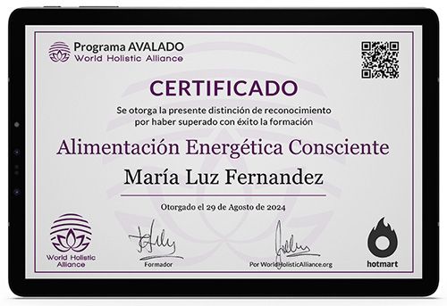 certificado ace curso de alimentacion consciente